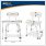 dunimed shower chair with backrest size chart