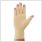 dunimed rheumatoid arthritis osteoarthritis gloves with anti-slip layer in Beige zoomed in