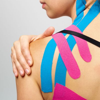 gladiator sports kinesiology tape three rolls mood photo