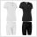 gladiator sports package compression short and shirt womens in black and white