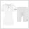 gladiator sports package compression short and shirt womens in white front view