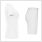 gladiator sports package compression short and shirt womens in white side view