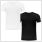 gladiator sports compression shirt for men in black and white back view