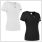 gladiator sports compression shirt for women in black and white