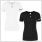 gladiator sports compression shirt for women in black and white front view