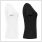 gladiator sports compression shirt for women in black and white side view