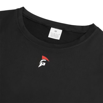 gladiator sports compression shirt for women in black detail photo