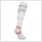 gladiator sports compression stockings in white back view