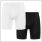 gladiator sports mens compression shorts in black and white front