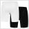 gladiator sports mens compression shorts in black and white back