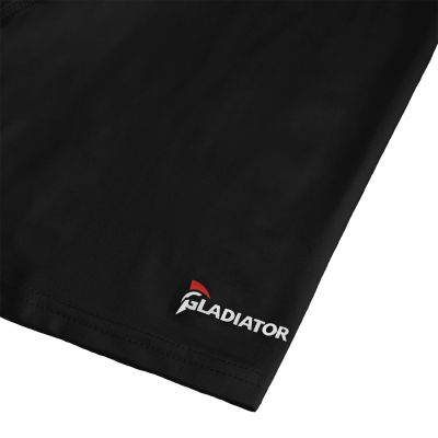 gladiator sports package compression short black detail photo logo