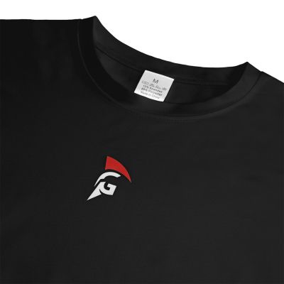 gladiator sports package compression shirt black detail photo logo