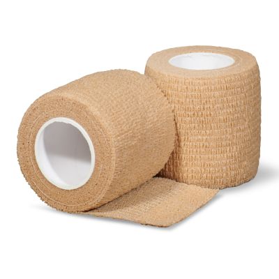 gladiator sports underwrap bandage per roll Beige frond and back view