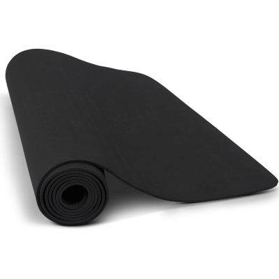 gladiator sports yoga mat black half rolled