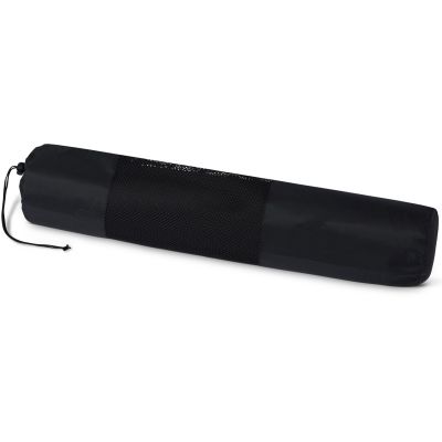 gladiator sports yoga mat black in carry-on bag