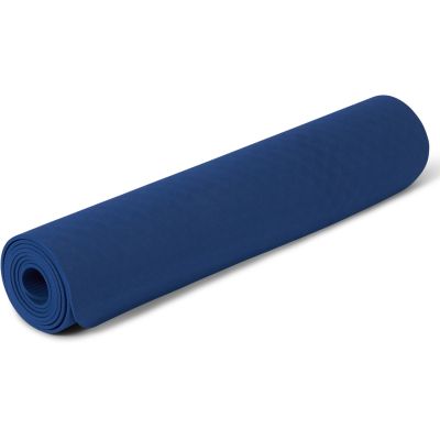 gladiator sports yoga mat blue rolled