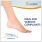picture of heels placed in the solelution achilles tendon insoles correctly
