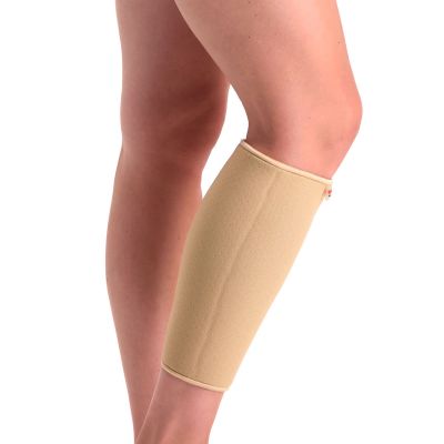 super ortho calf support Beige side view