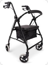 dunimed lightweight rollator foldable black for sale