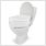 dunimed raised toilet seat closed lid