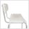 dunimed shower chair with backrest rearview