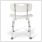dunimed shower chair with backrest zoomed in
