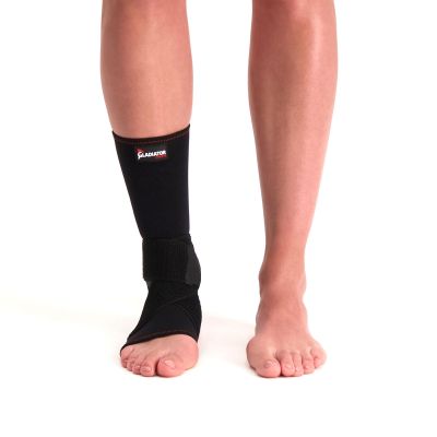 gladiator sports premium ankle support pictured from the front