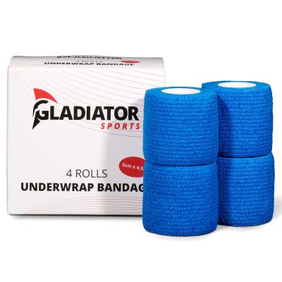 Gladiator Sports underwrap bandage per 4 rolls dark-blue