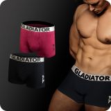 gladiator sports bamboo boxers 2 pack black purple for sale