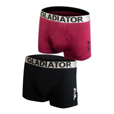 gladiator sports bamboo boxers 2 pack black purple