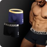 gladiator sports bamboo boxers 2 pack blue black for sale