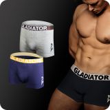 gladiator sports bamboo boxers 2 pack gray blue for sale
