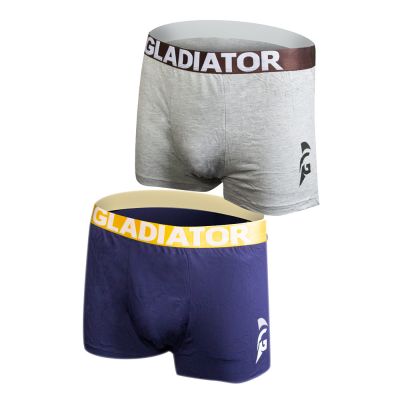 gladiator sports bamboo boxers 2 pack gray blue