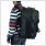 gladiator sports gym bag worn by male model left side view