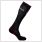 gladiator sports ski socks in black side view