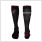 gladiator sports ski socks back and front view in black