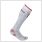 gladiator sports ski socks in white side view