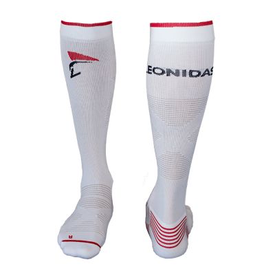 gladiator sports ski socks back and front view in white