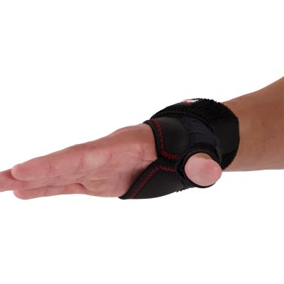 gladiator sports thumb wrist support worn on right hand
