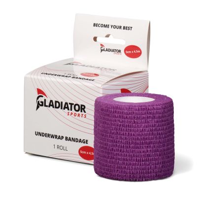 gladiator sports underwrap bandage per roll purple