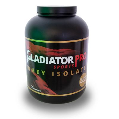 gladiator sports whey protein powder protein shake front view