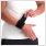 gladiator sports wrist wrap being pulled on