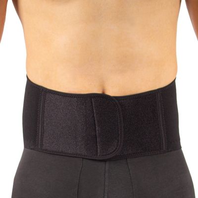 Dunimed premium comfort back support in black front view