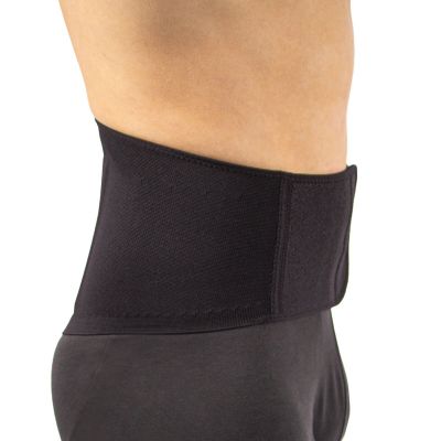 Dunimed premium comfort back support in black side view