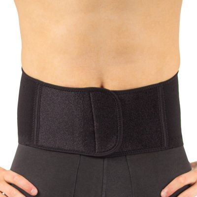 Dunimed premium comfort back support in black zoomed in