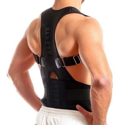 dunimed premium posture corrector worn on male model