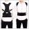 medidu premium posture corrector worn over blouse front and back view