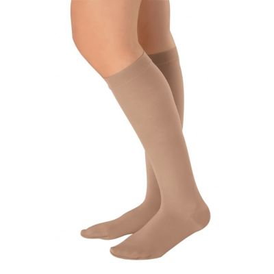 novamed compression stockings closed toe beige