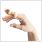 novamed finger splint around the right index finger zoomed out
