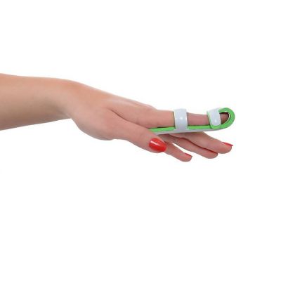 novamed finger splint around the left index finger
